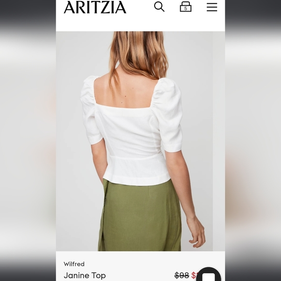 Aritzia Janine top - Picture 2 of 5